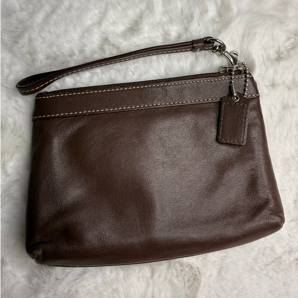 COACH Brown Wristlet