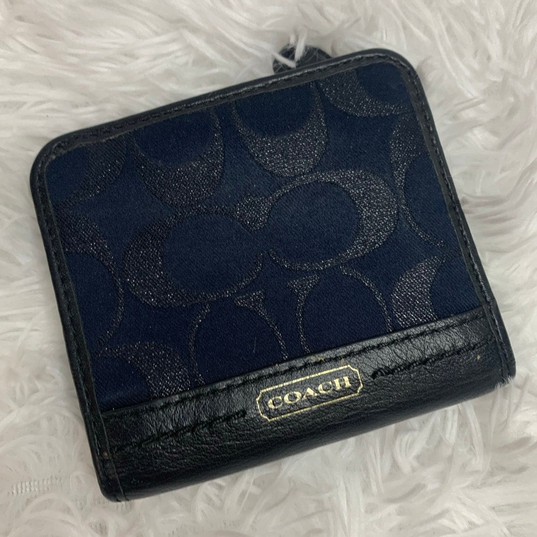 Coach Blue Small Wallet