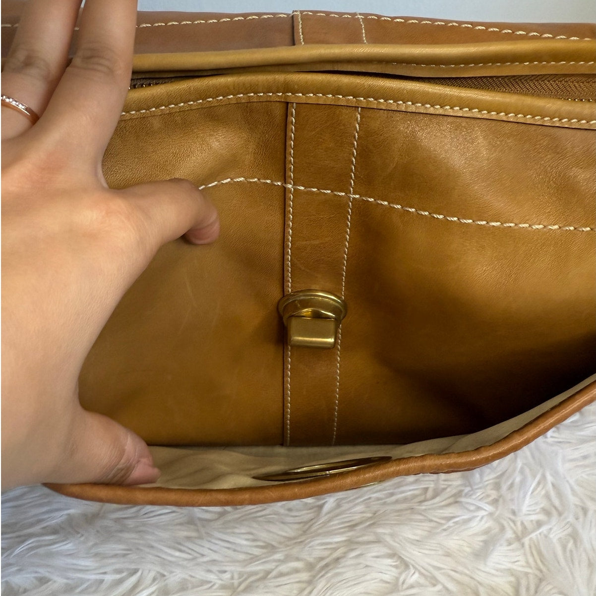 Vintage Coach y2k 10741 Two-Tone Ergo Hobo Bag One Shoulder Bag