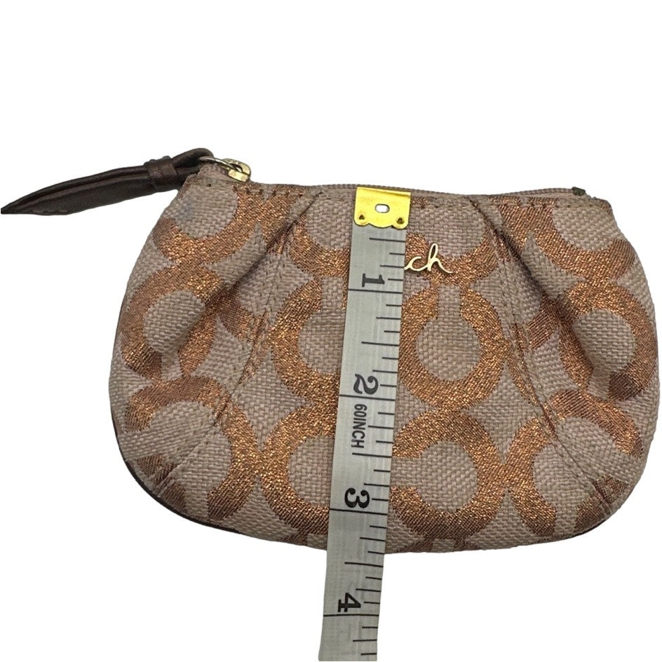 COACH Signature Canvas Coin Purse Key chain