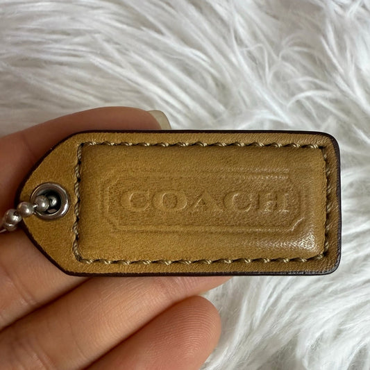 1.5" y2k COACH Vintage Fob Bag Charm Hang tag Hangtag