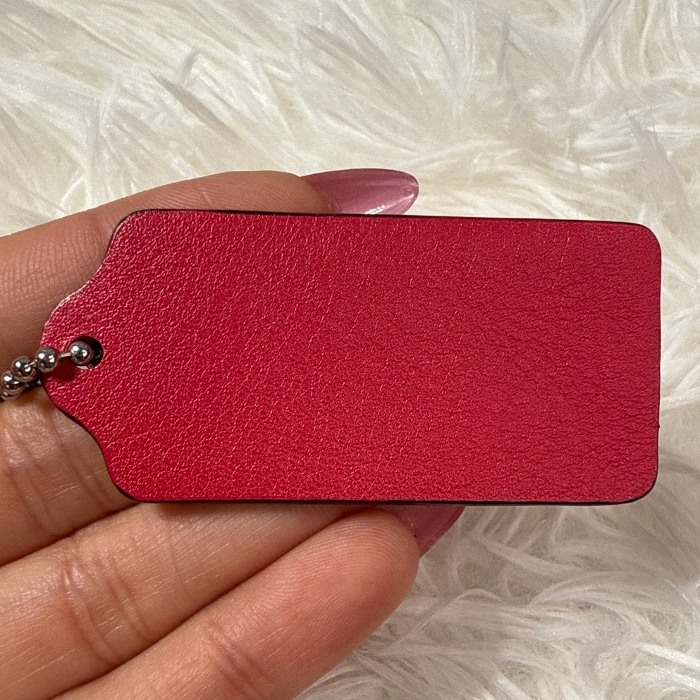 2" COACH Legacy Fob Bag Charm Hang tag Hangtag