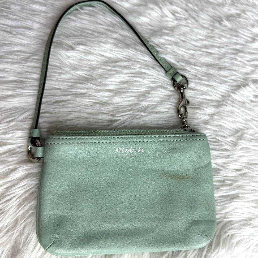 COACH Aqua Wristlet