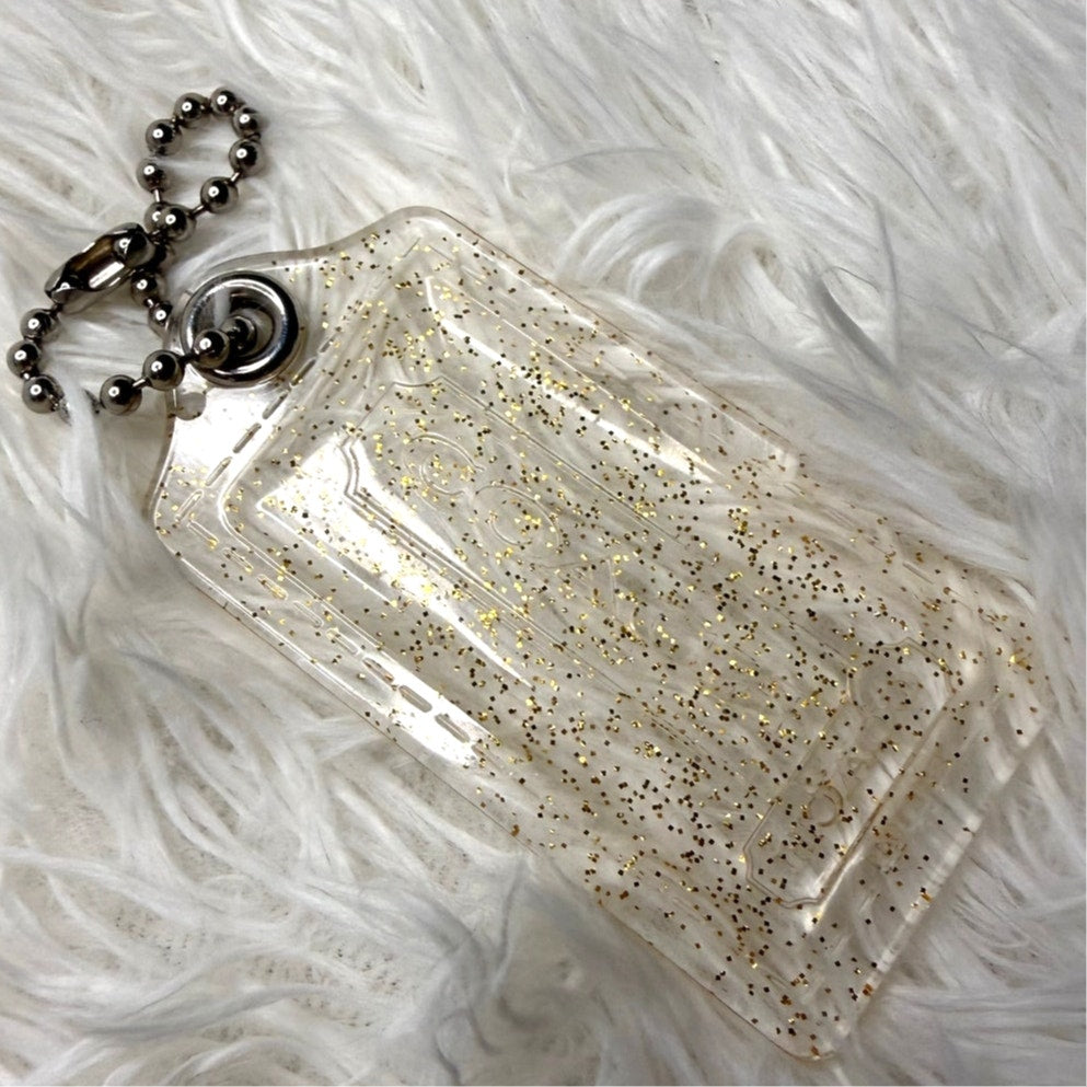 3" COACH Poppy Fob Bag Charm Hang tag Hangtag