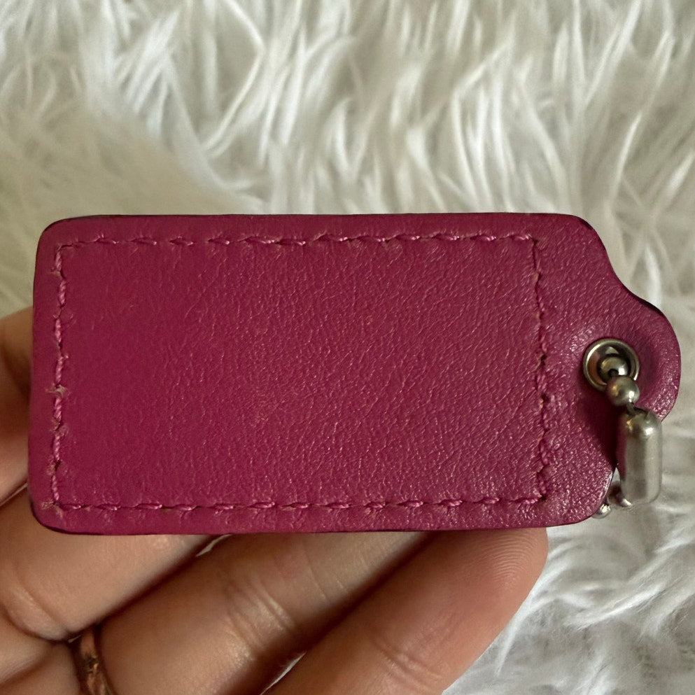 2" COACH Fob Bag Charm Hang tag Hangtag