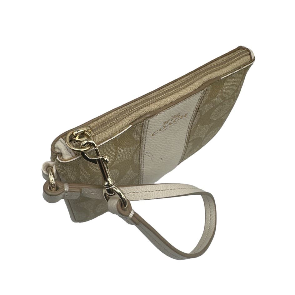 COACH Coated Canvas Signature Wristlet