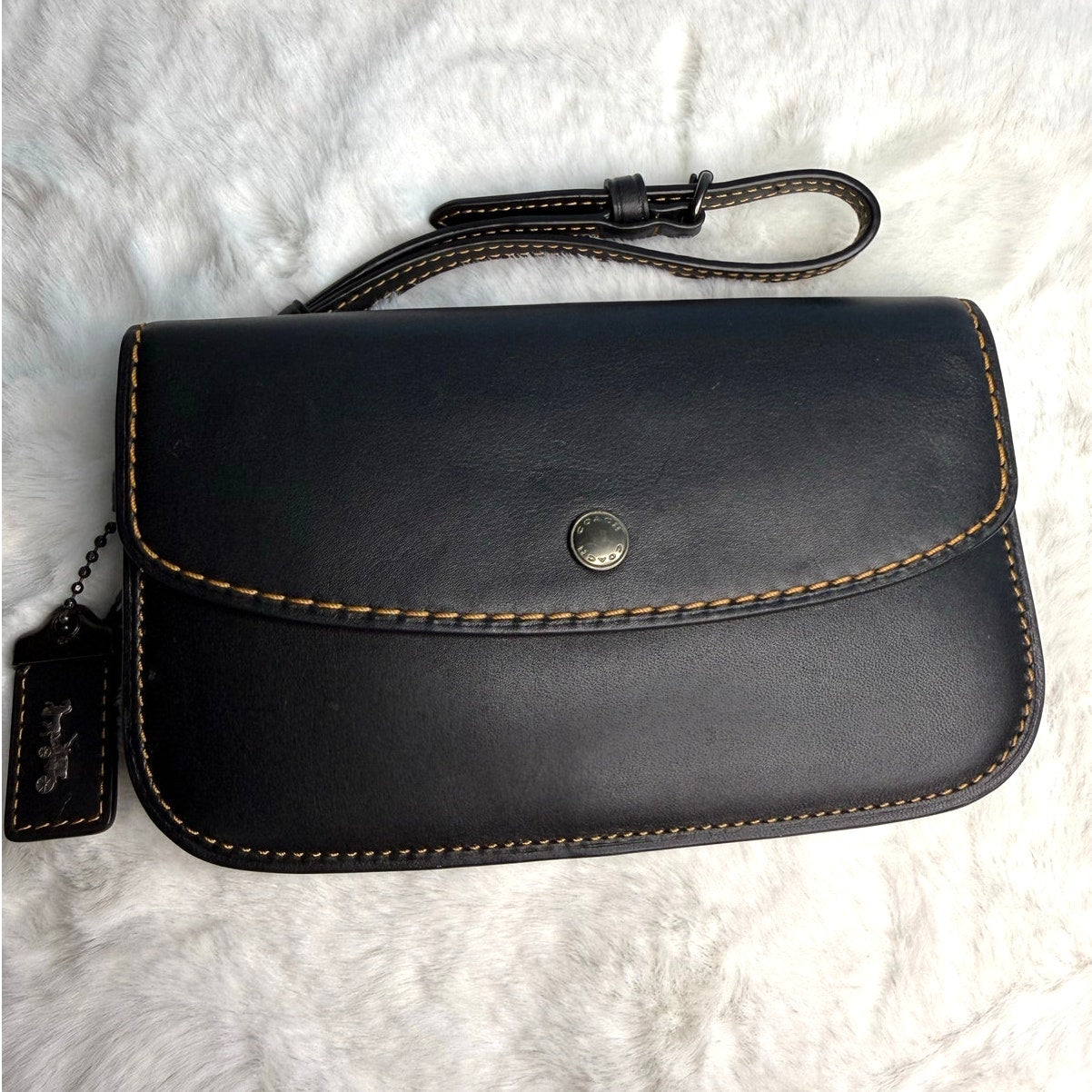 Coach Glovetanned Leather Clutch Wristlet