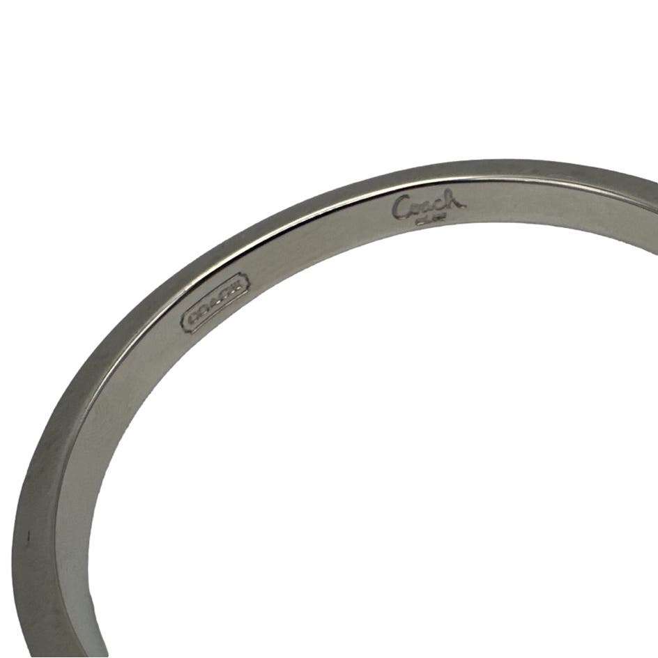 COACH Stud Bangle Bracelet Silver-tone plated