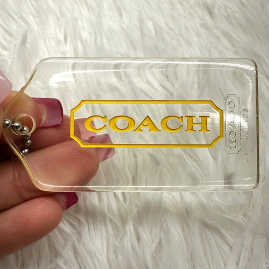 COACH Clear Replacement Hang Tag Bag