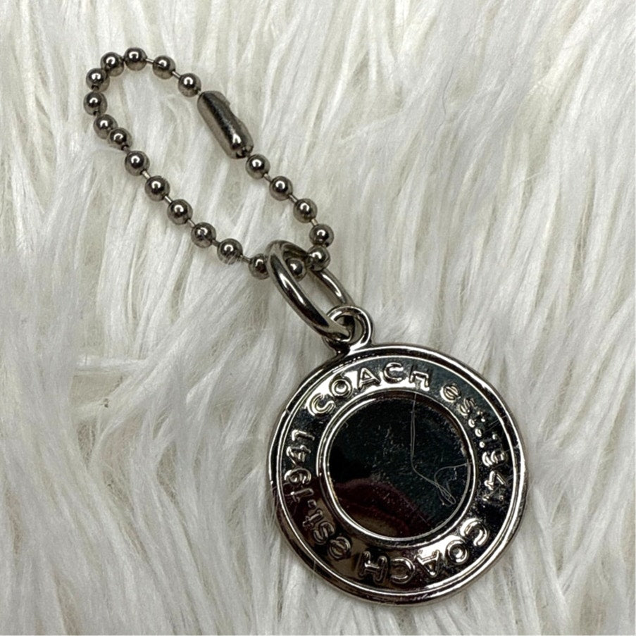 1" Coach Metal Circle Replacement Hangtag Hang Tag Bag Charm