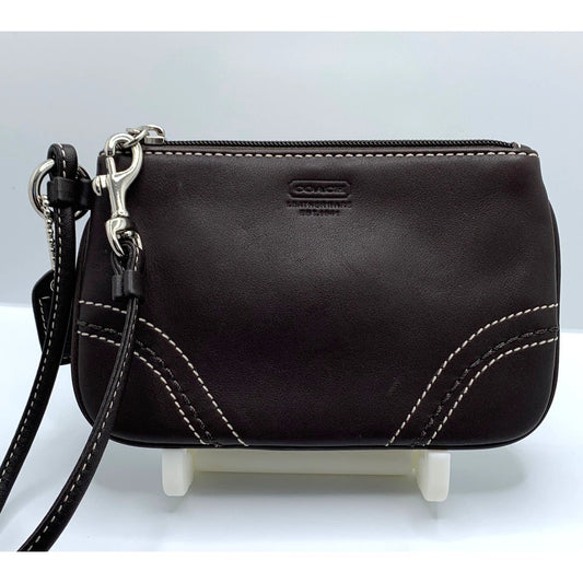 y2k Coach Brown Wristlet