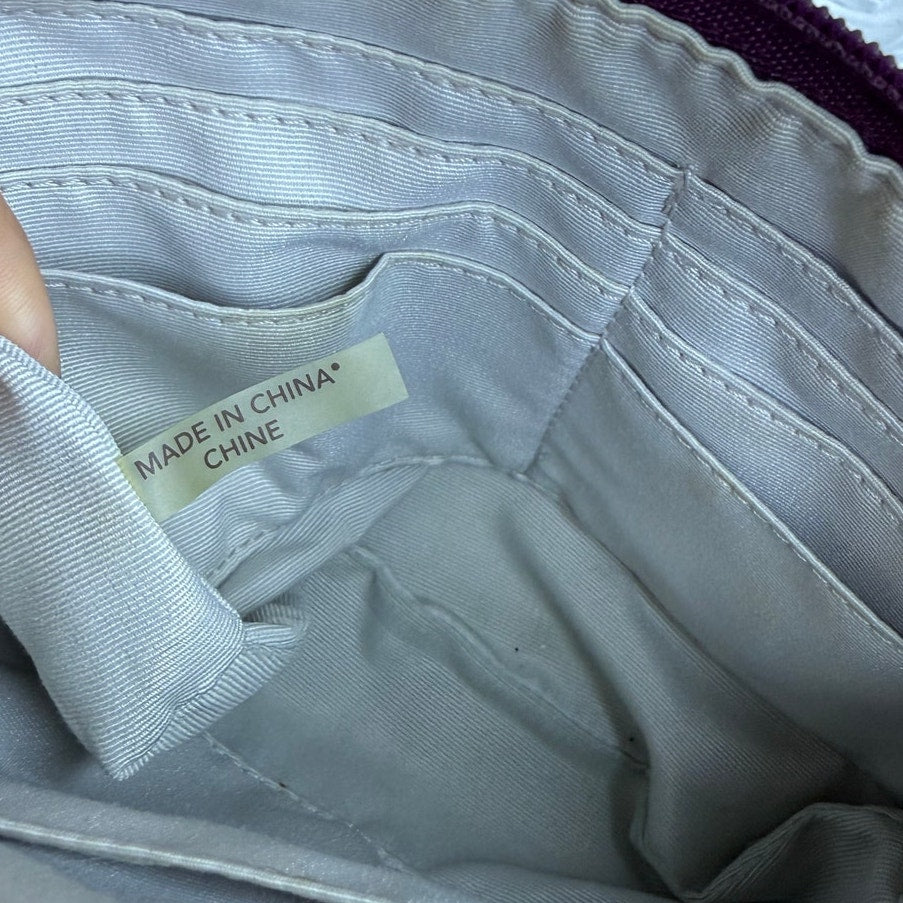 COACH y2k Purple Signature Canvas Wristlet Mini Purse