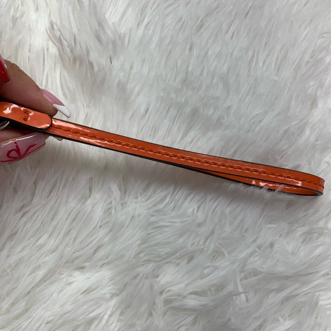 COACH Orange Patent Leather Replacement Hangtag Hang tag and Wristlet Strap
