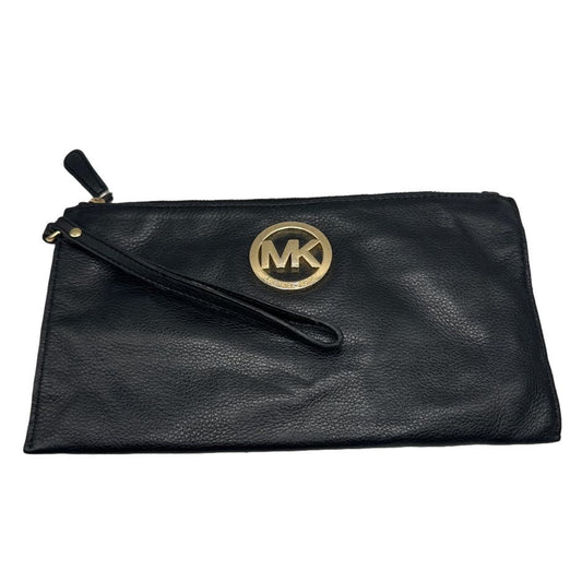 MICHAEL KORS Black Wristlet with Card Slots