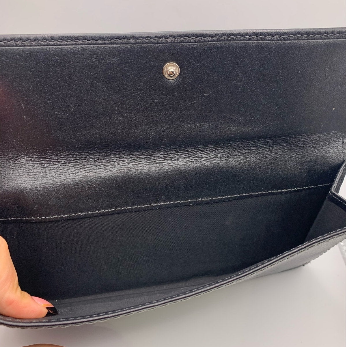 Y2K COACH Black Turnlock Wallet