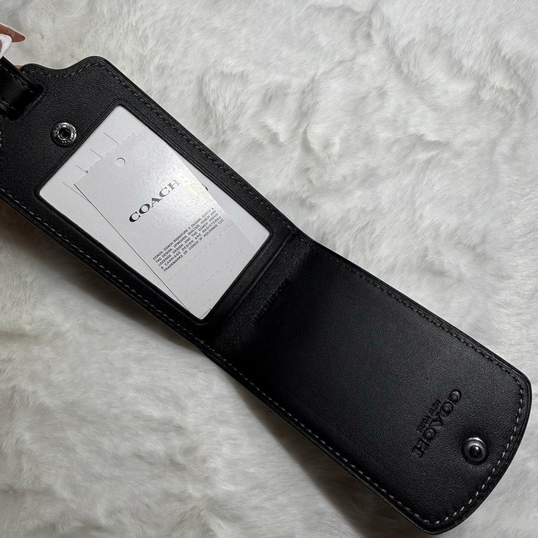 NWT COACH Luggage Tag With Penguin Print