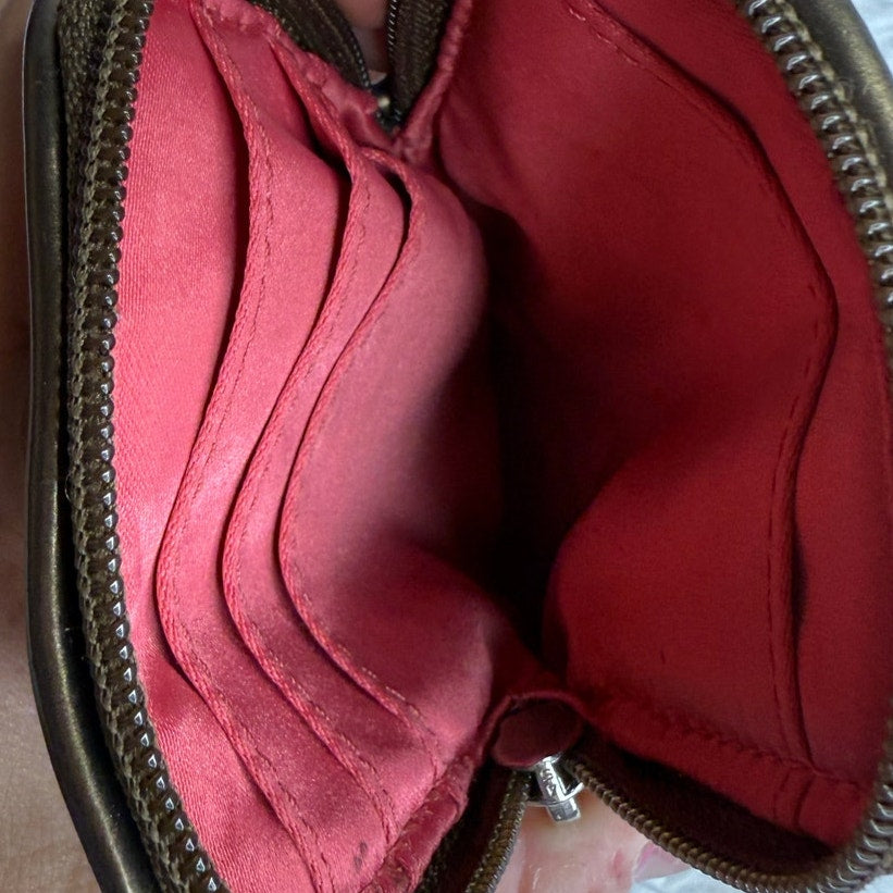 SALE COACH Bronze Signature Cardholder Card holder