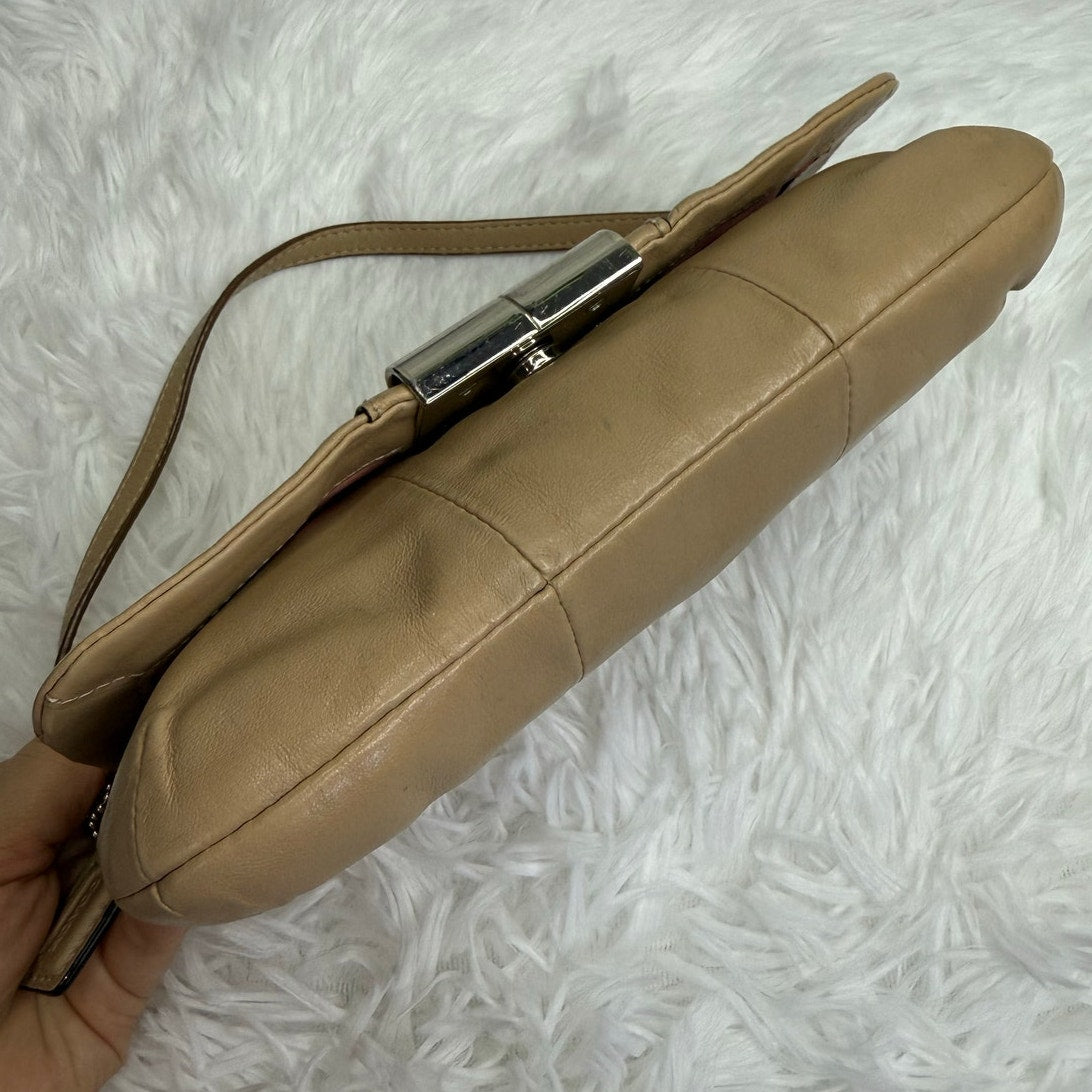 COACH y2k Tan Kristin Mini Purse Wristlet