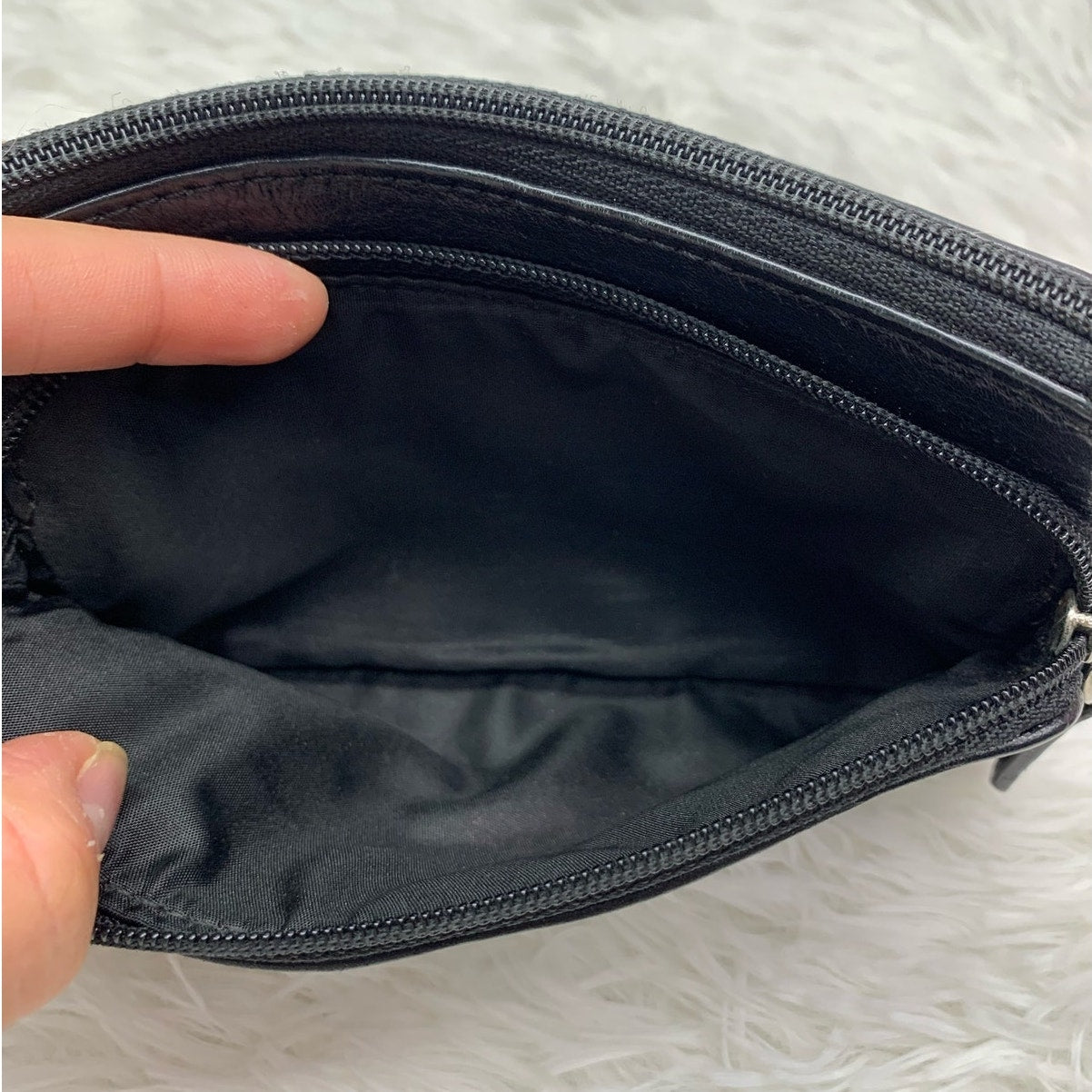 COACH y2k Black Wristlet with Card Slot