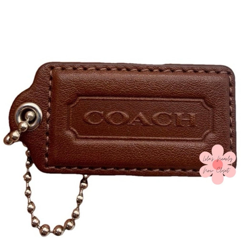2" COACH Fob Bag Charm Hang tag Hangtag