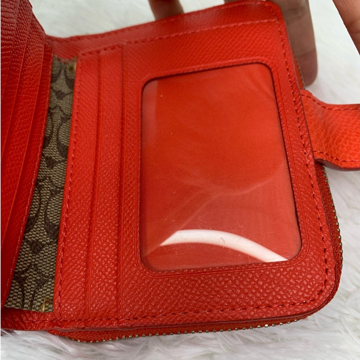 COACH Bright Red Medium Wallet