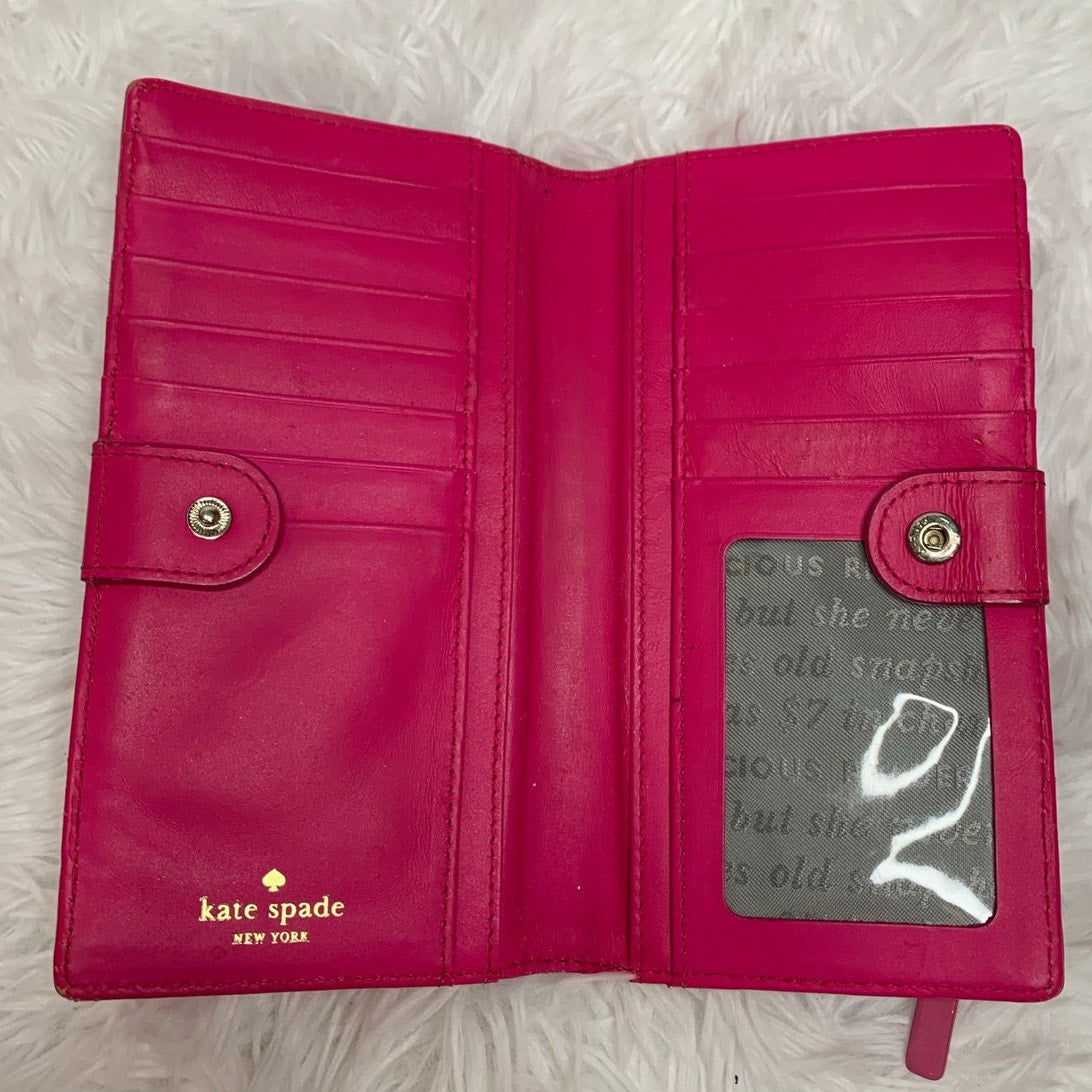 Kate Spade Stacy Slim Bifold Cedar Street Pink Ombré Patent Wallet