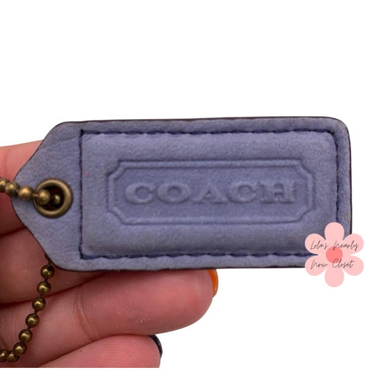 1.5" y2k COACH Vintage Fob Bag Charm Hang tag Hangtag