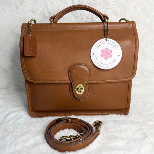 Vintaged Coach Willis 9927 British Tan 1998 Top Handle  Shoulder Bag