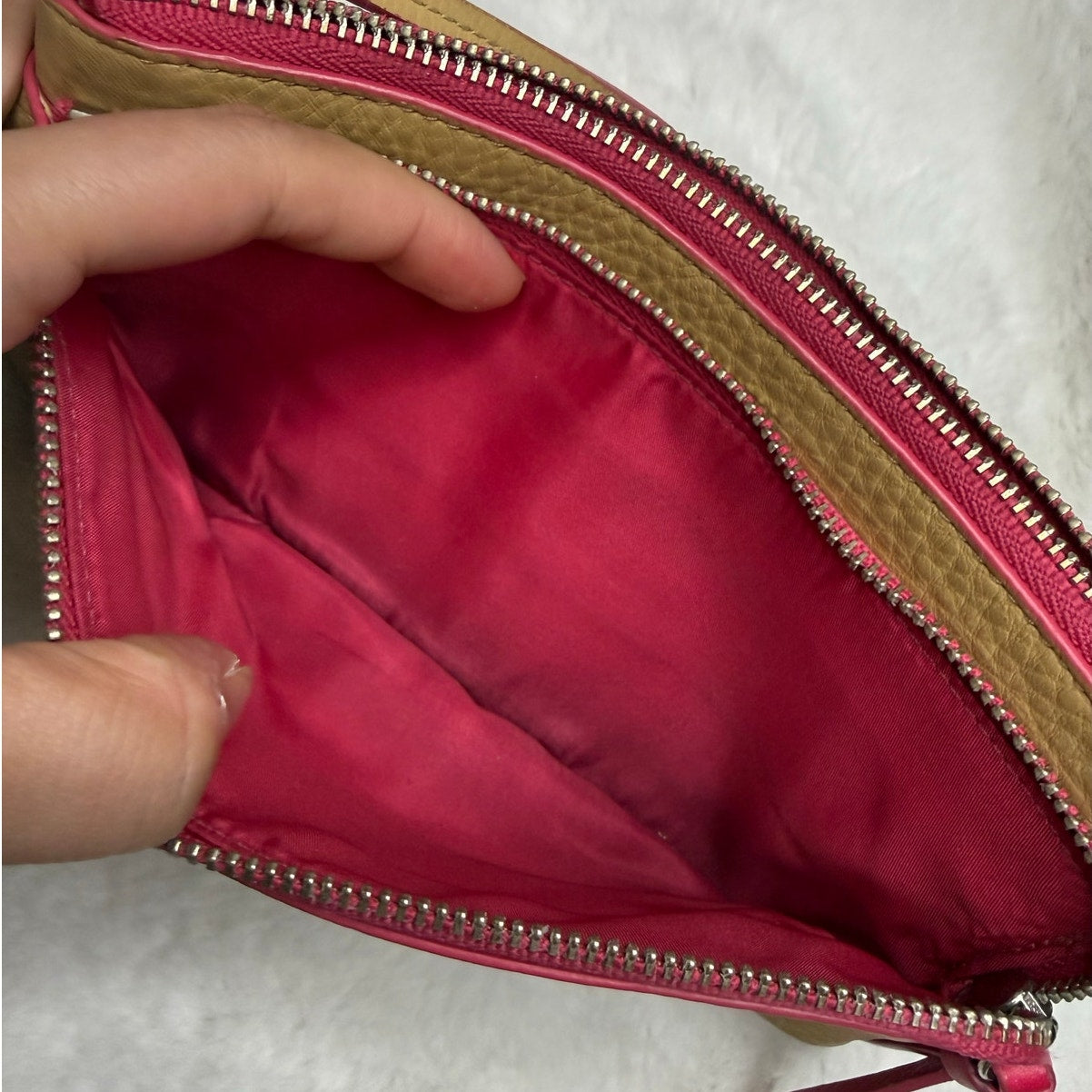 COACH Bleecker Double L-Zip Wallet in Edgepaint Leather