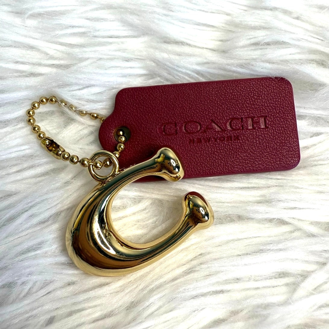 COACH Replacement "C" Hang Tag Key Fob Bag Charm