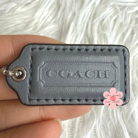 1.5" COACH Fob Bag Charm Hang tag Hangtag