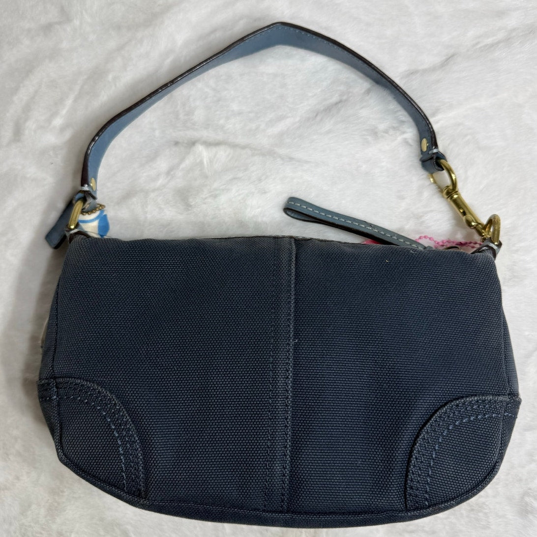 y2k COACH Vintage Kisslock Stripe Top Handle Mini Purse