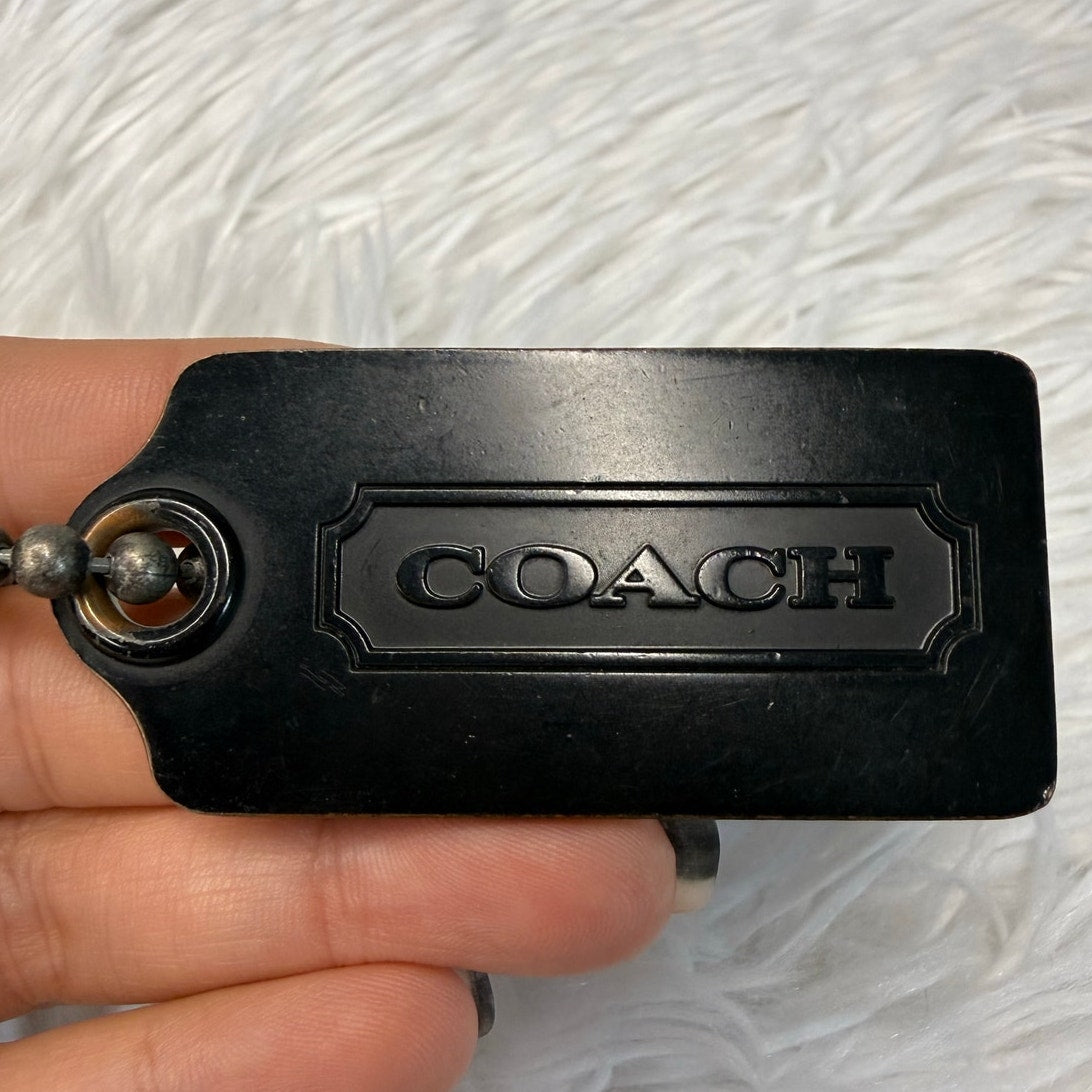 2.5" Coach Metal Fob Bag Charm Hang tag Hangtag