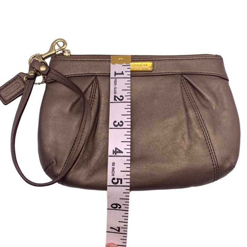 COACH Bronze Wristlet