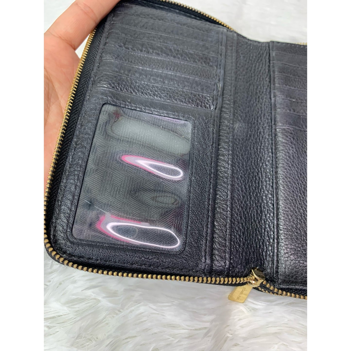 Michael Kors Black Double Zipper Wallet Wristlet