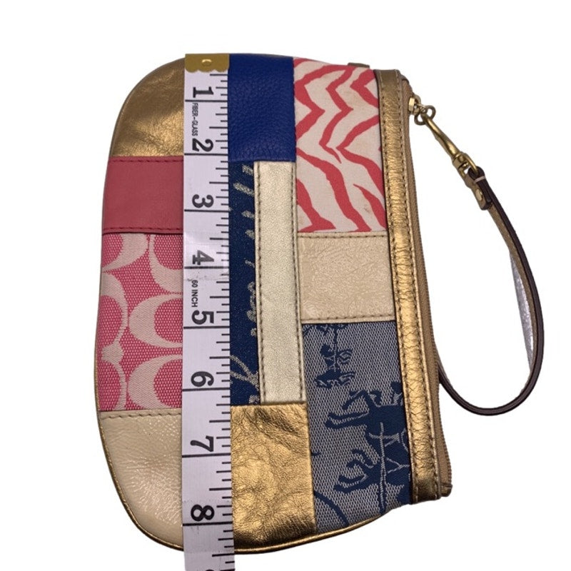 COACH Multi-color Patchwork wristlet