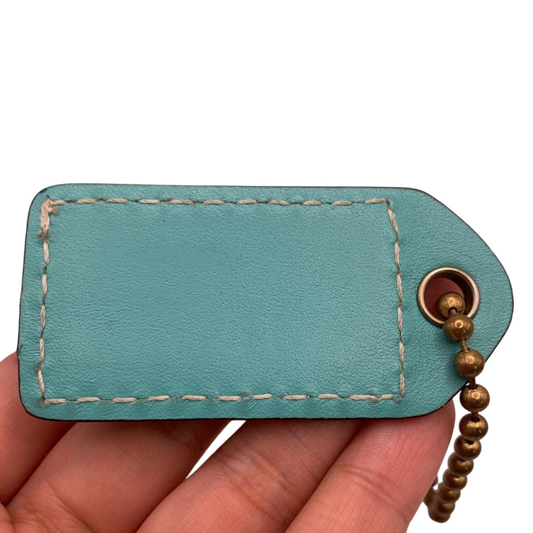 2.5" y2k COACH Vintage Fob Bag Charm Hang tag Hangtag