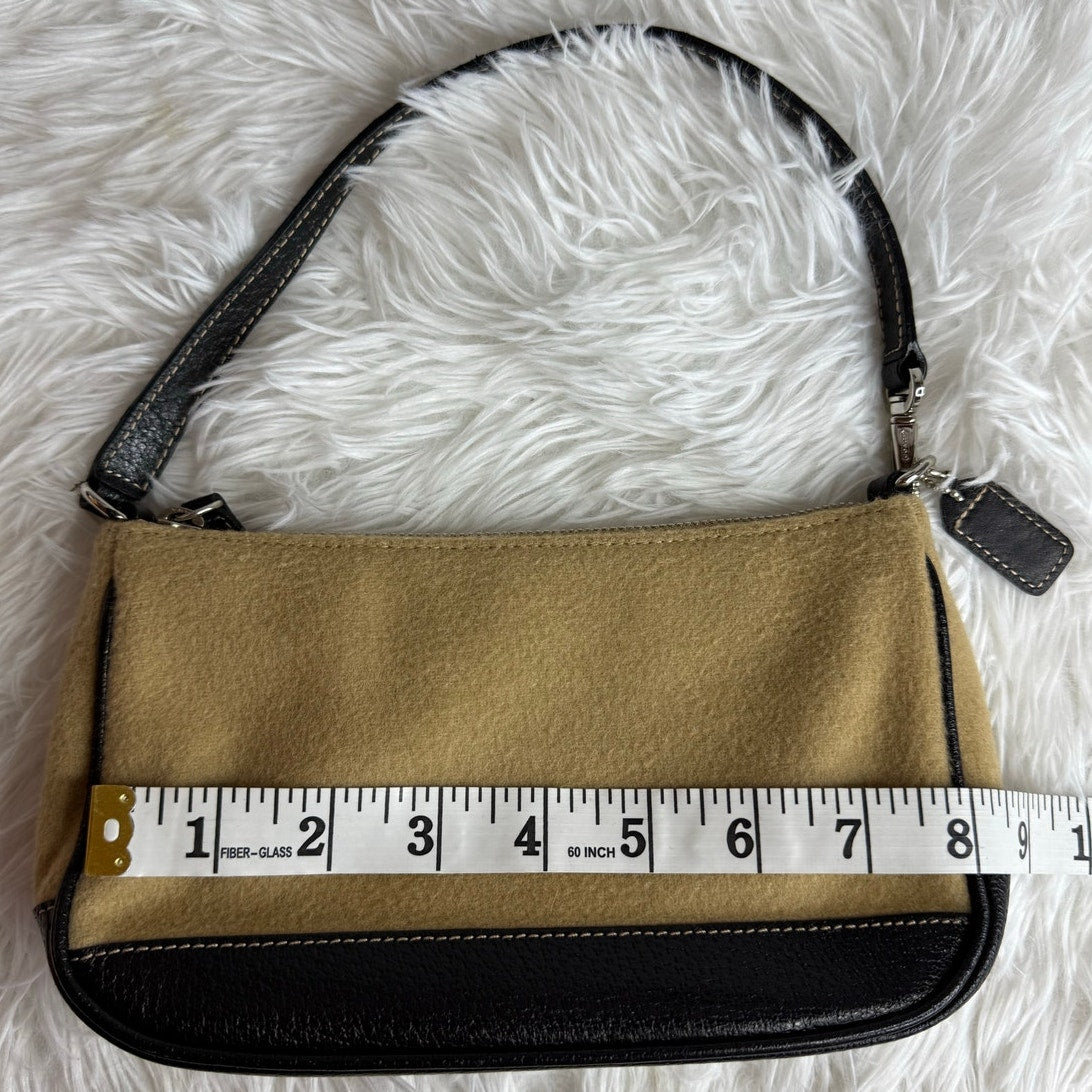 y2k Coach Vintage Demi Camel Hair Mini Purse Shoulder Bag