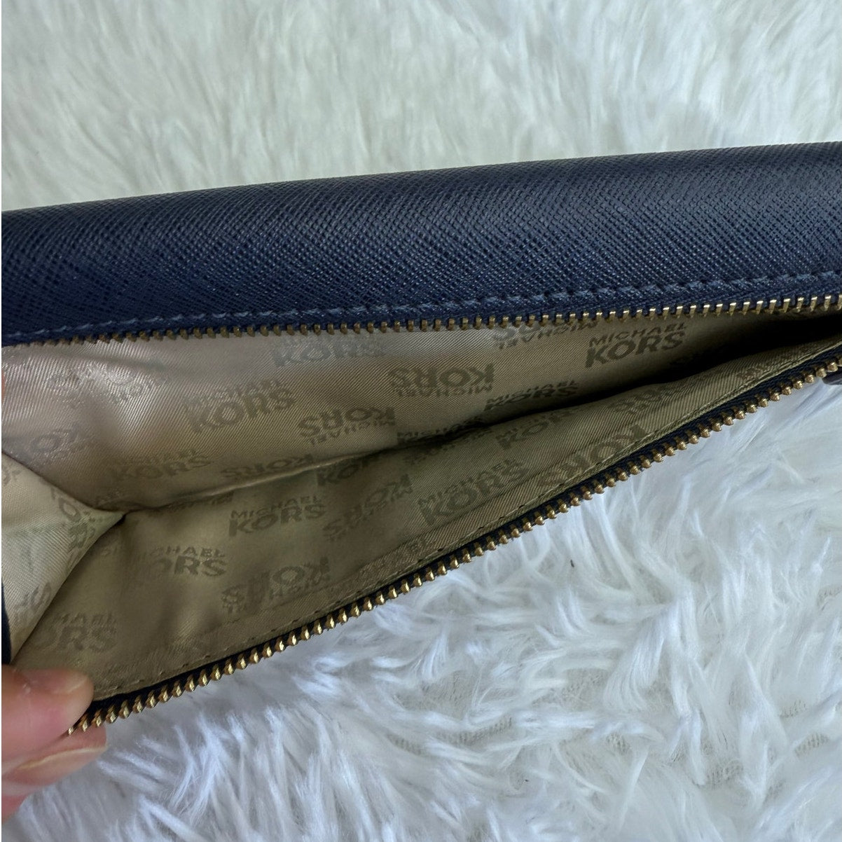 Michael Kors Blue Slim Wallet