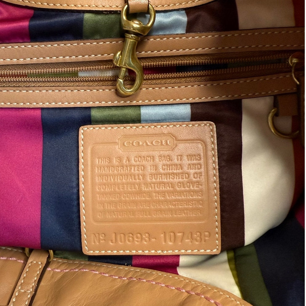 y2k COACH Vintage 65th Anniversary Legacy Ergo Hobo Satchel 2006