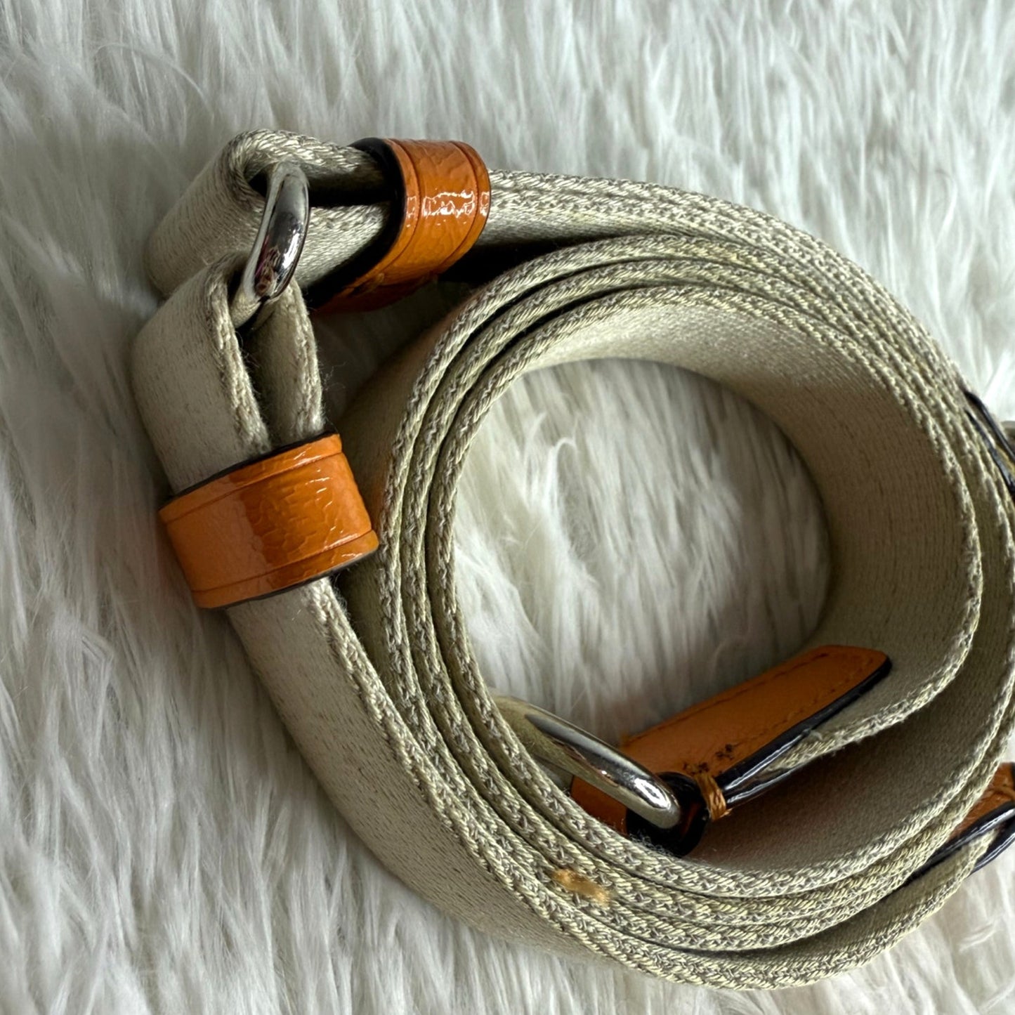 Cream Orange Replacement Strap