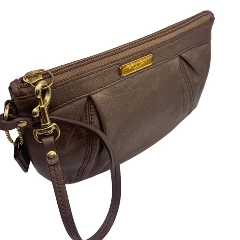 COACH Bronze Wristlet