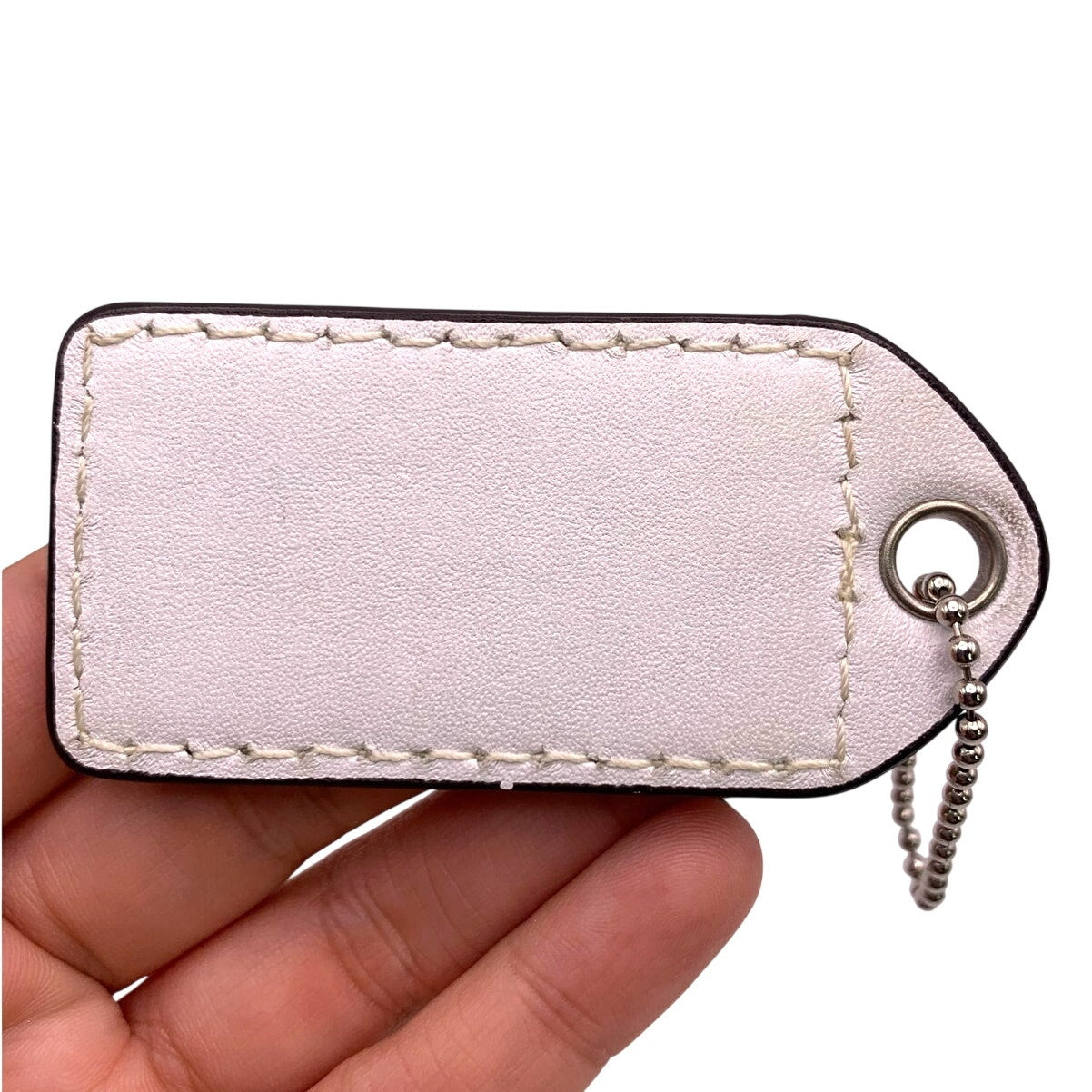 2.5" y2k COACH Vintage Polka Dot Fob Bag Charm Hang tag Hangtag