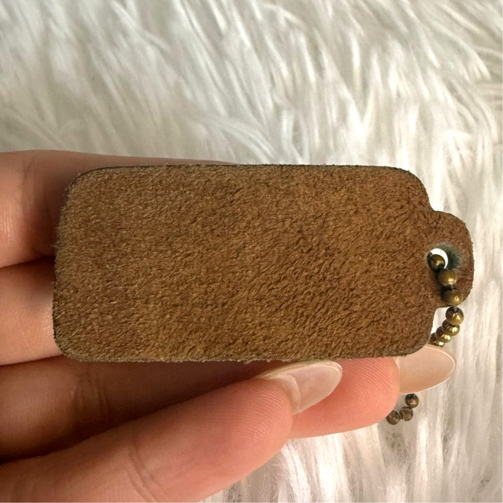 Vintage COACH Fob Bag Charm Hang tag Hangtag