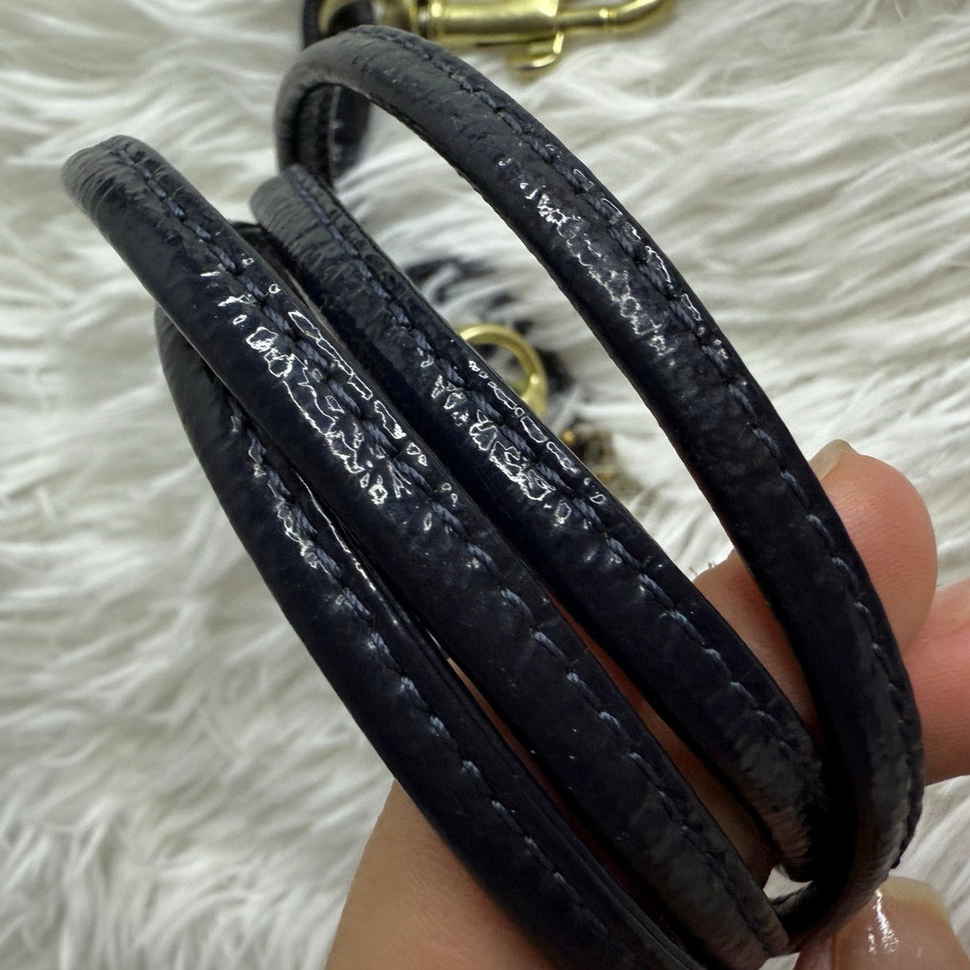 COACH BLUE Gold Patent Leather Hangtag Hang tag and Crossbody Replacement Strap