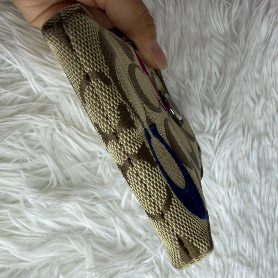 SALE COACH Bronze Signature Cardholder Card holder