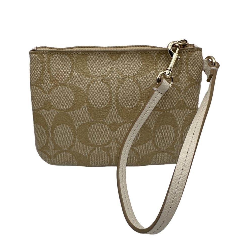 COACH Coated Canvas Signature Wristlet