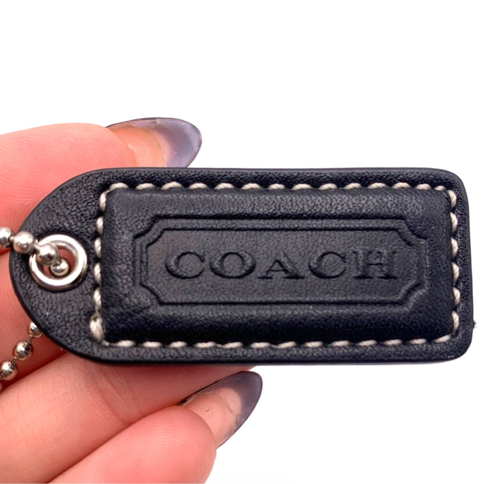 y2k COACH Vintage black Replacement Hang Tag Hangtag Bag