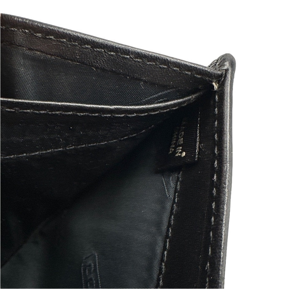 y2k COACH Black Signature Canvas Wallet