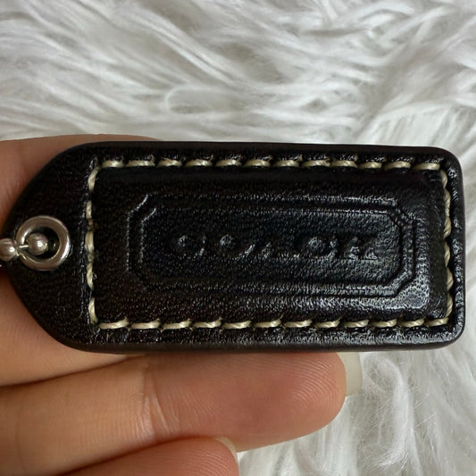 1.5" y2k COACH Vintage Fob Bag Charm Hang tag Hangtag